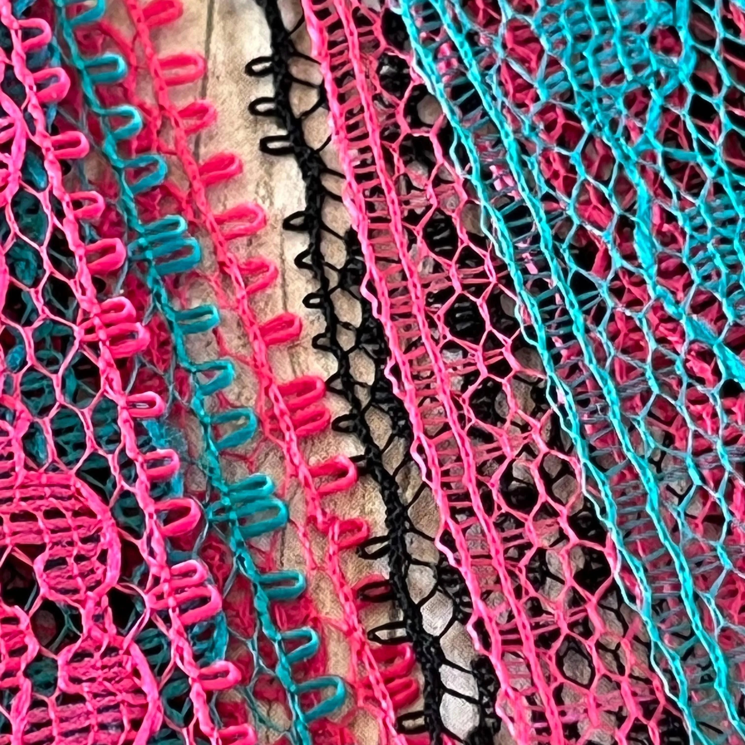 Neon Cowboy Blend Lace Tassel Earrings Teal, Hot Pink, Black