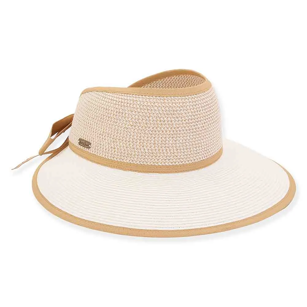 Open Crown Sun Visor Hat for Ponytail - Sun 'n' Sands Hats