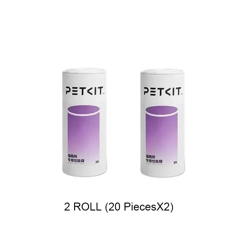 PETKIT PuraX PuraMax Replaced Waste Bags-5 Rolls, Portable Cat Litter Waste Receptacles Bags for Self-Cleaning Cat Litter Box