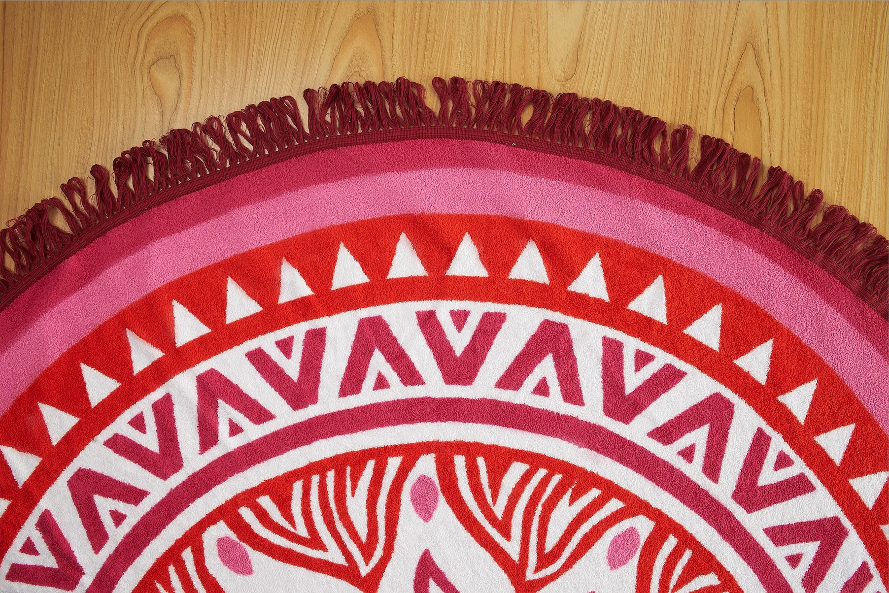 Pink Mandala Beach Mat