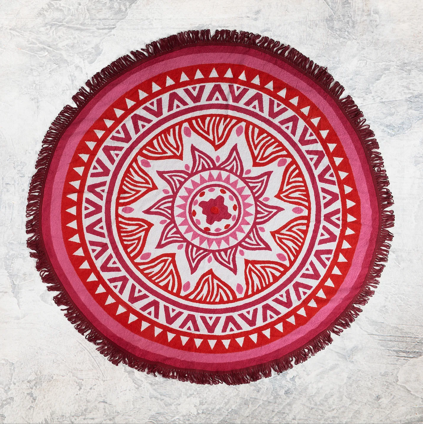 Pink Mandala Beach Mat