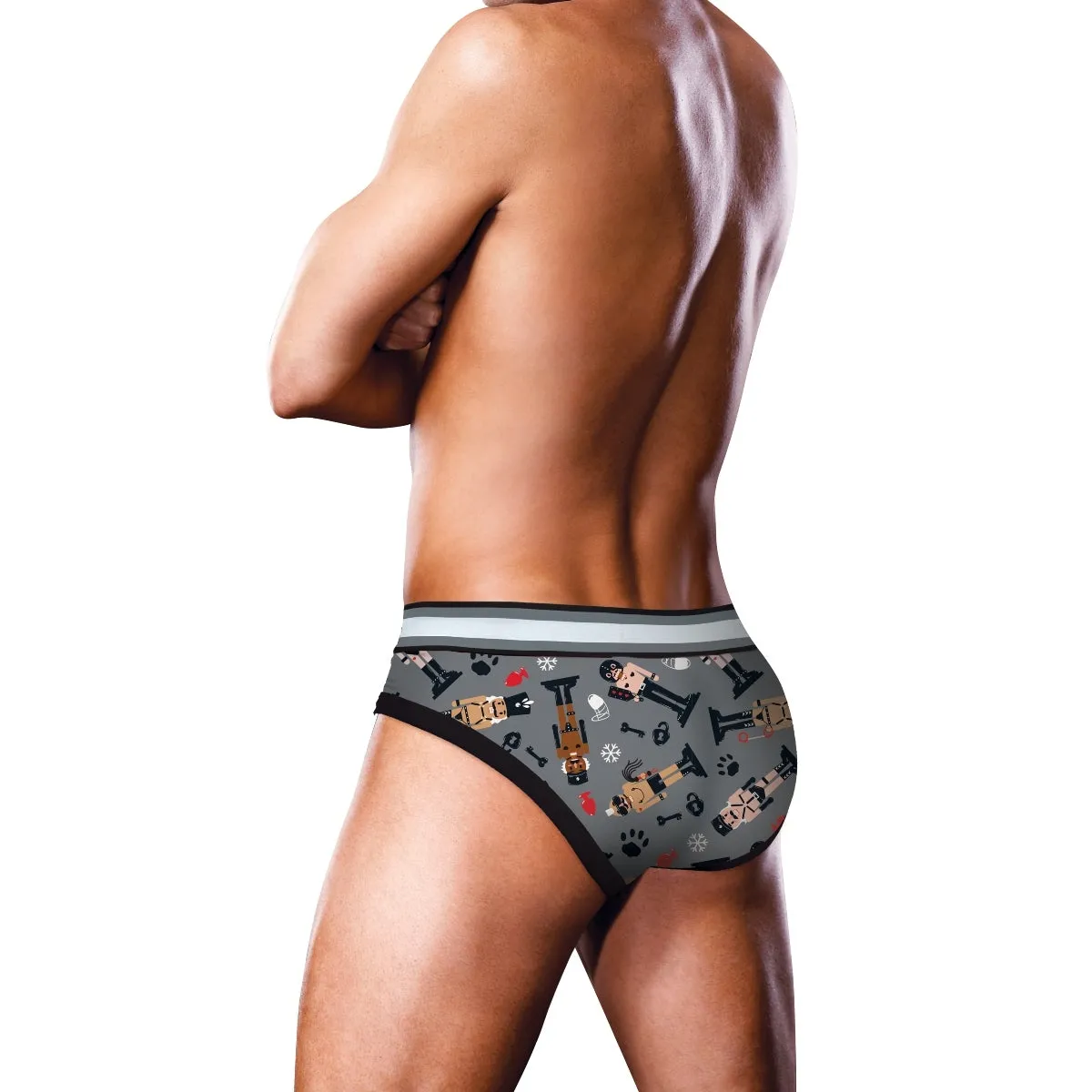 Prowler Nutcracker Brief Black Grey