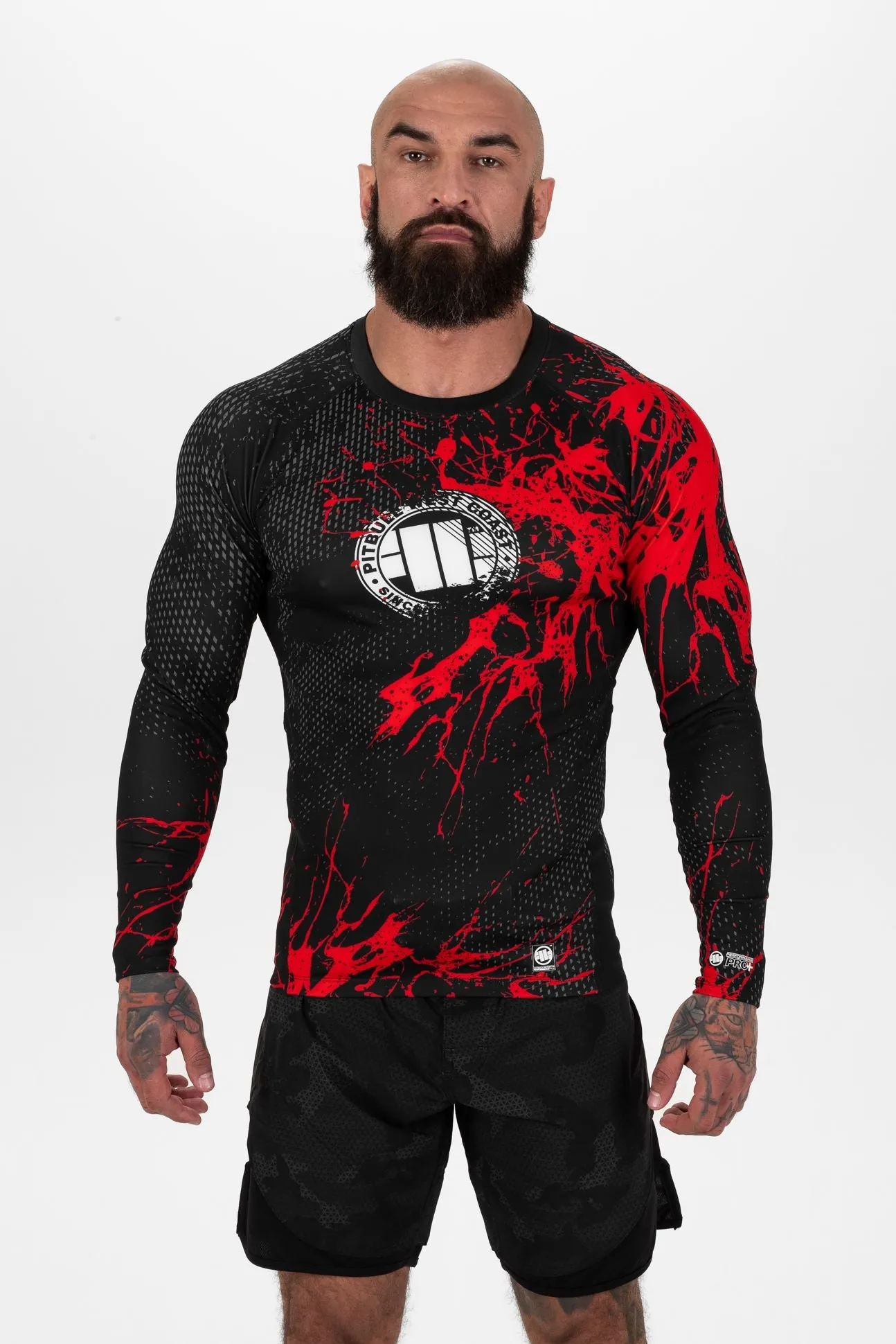 Rashguard Longsleeve Blood Dog II - Black/Red