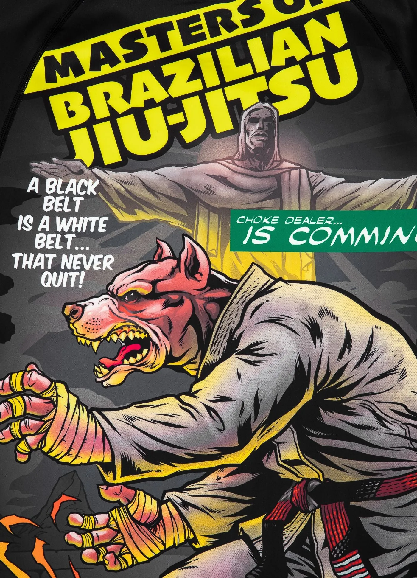 Rashguard Longsleeve Masters Of BJJ Hilltop - Black