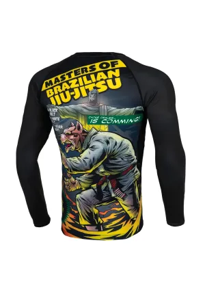 Rashguard Longsleeve Masters Of BJJ Hilltop - Black