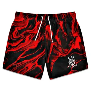 Red Lava Swim Trunks