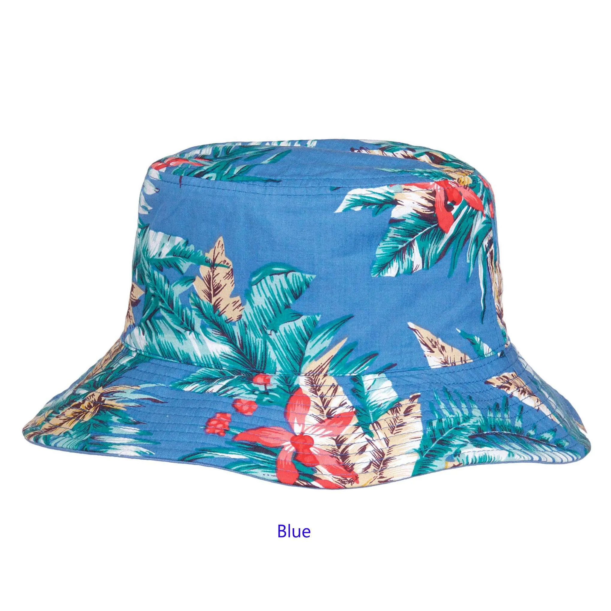 Reversible Floral Print-Solid Color Bucket Hat - Karen Keith Hats