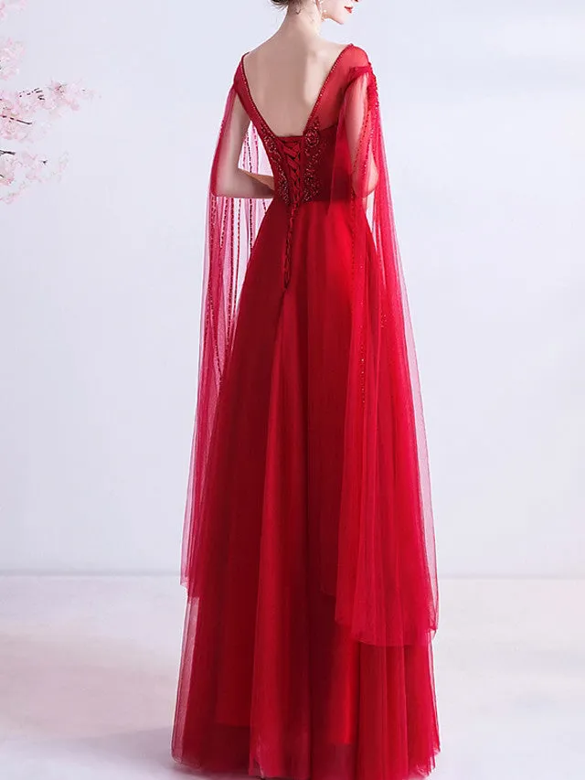 Romantic A-Line Wedding Dress Jewel Organza Cap Sleeve Plus Size Bridal Gowns