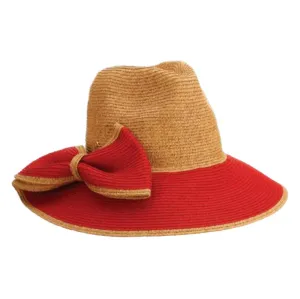 Safari Hat with Large Side Bow - Cappelli Straworld Hats