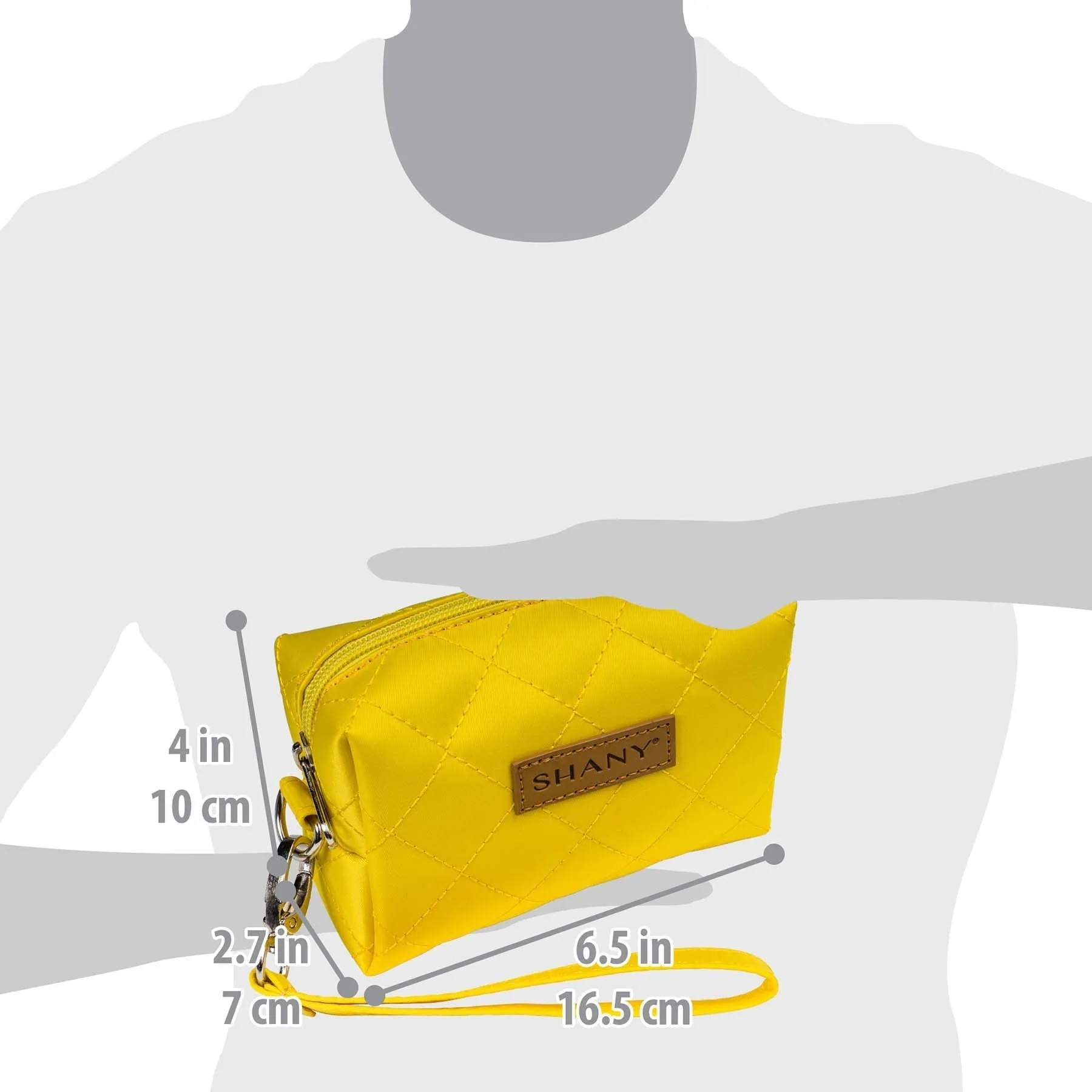 SHANY Limited Edition Mini Tote Bag and Travel Makeup Bag, Blonde