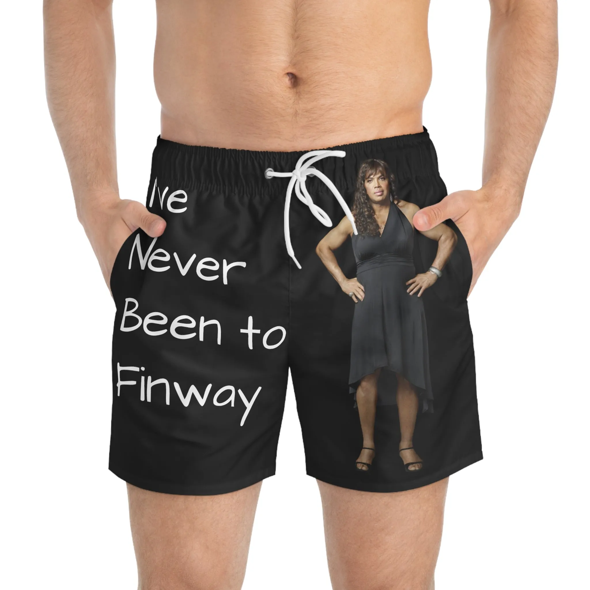 Shaqtin a Fool Swim Trunks (AOP)
