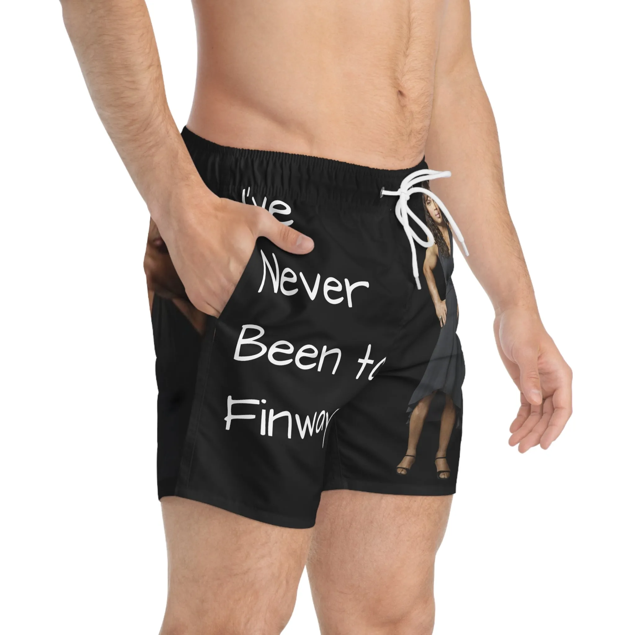 Shaqtin a Fool Swim Trunks (AOP)