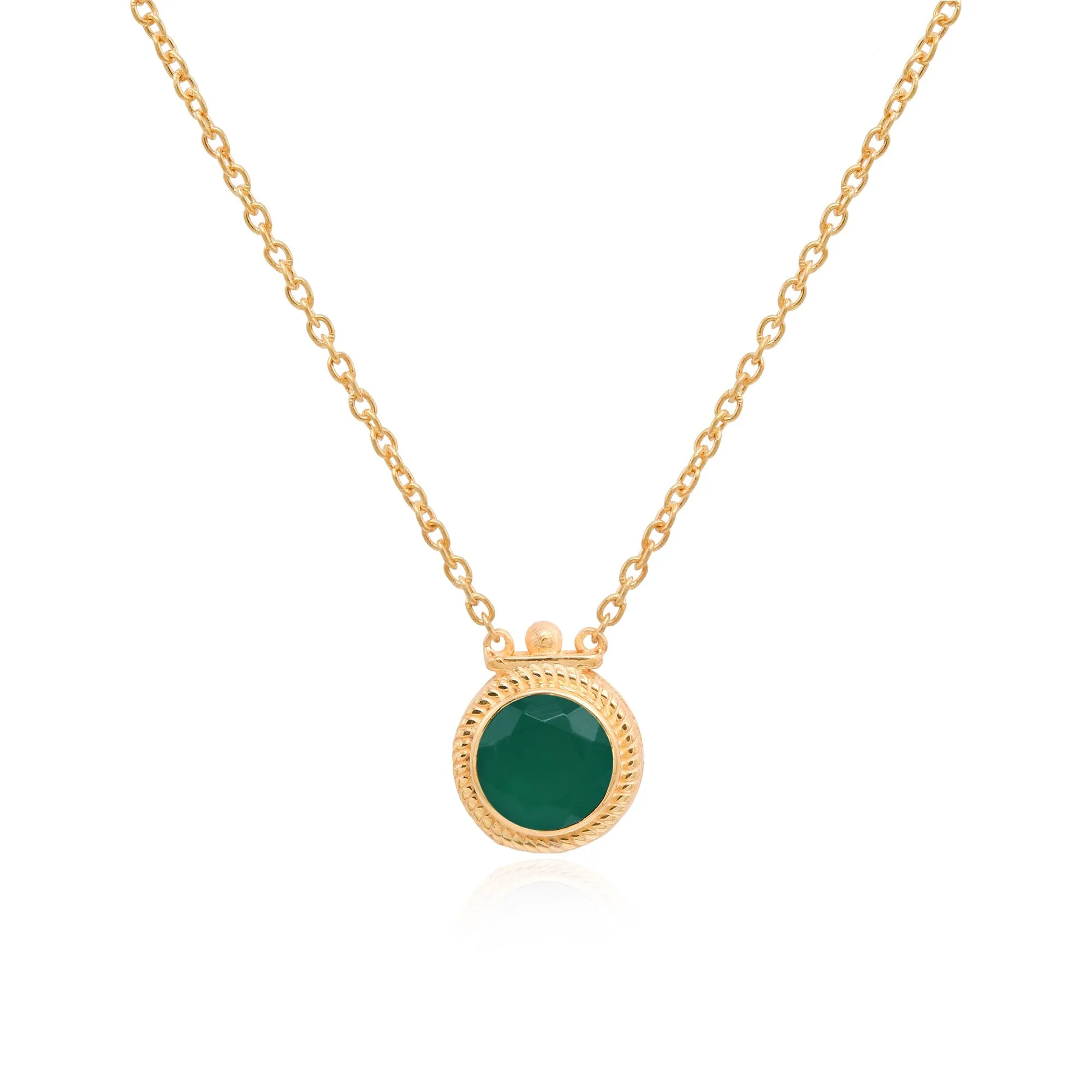 Silver 92.5 Green Mangalsutra Necklace