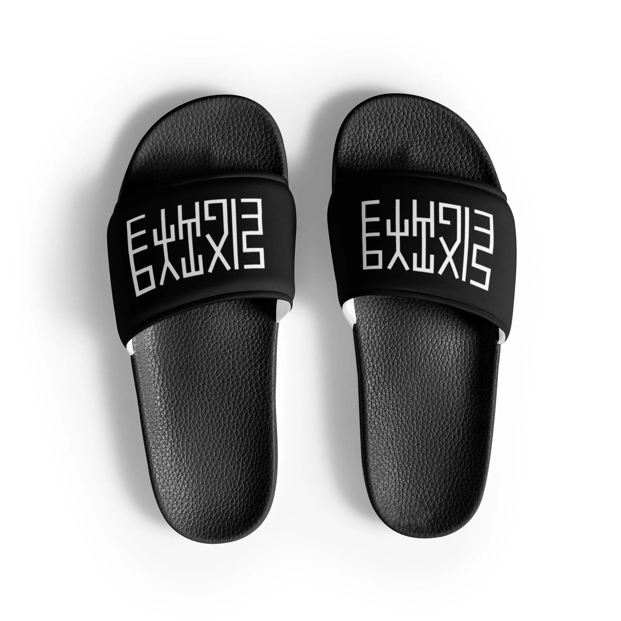 Sixty Eight 93 Logo White & Black Men’s Slides