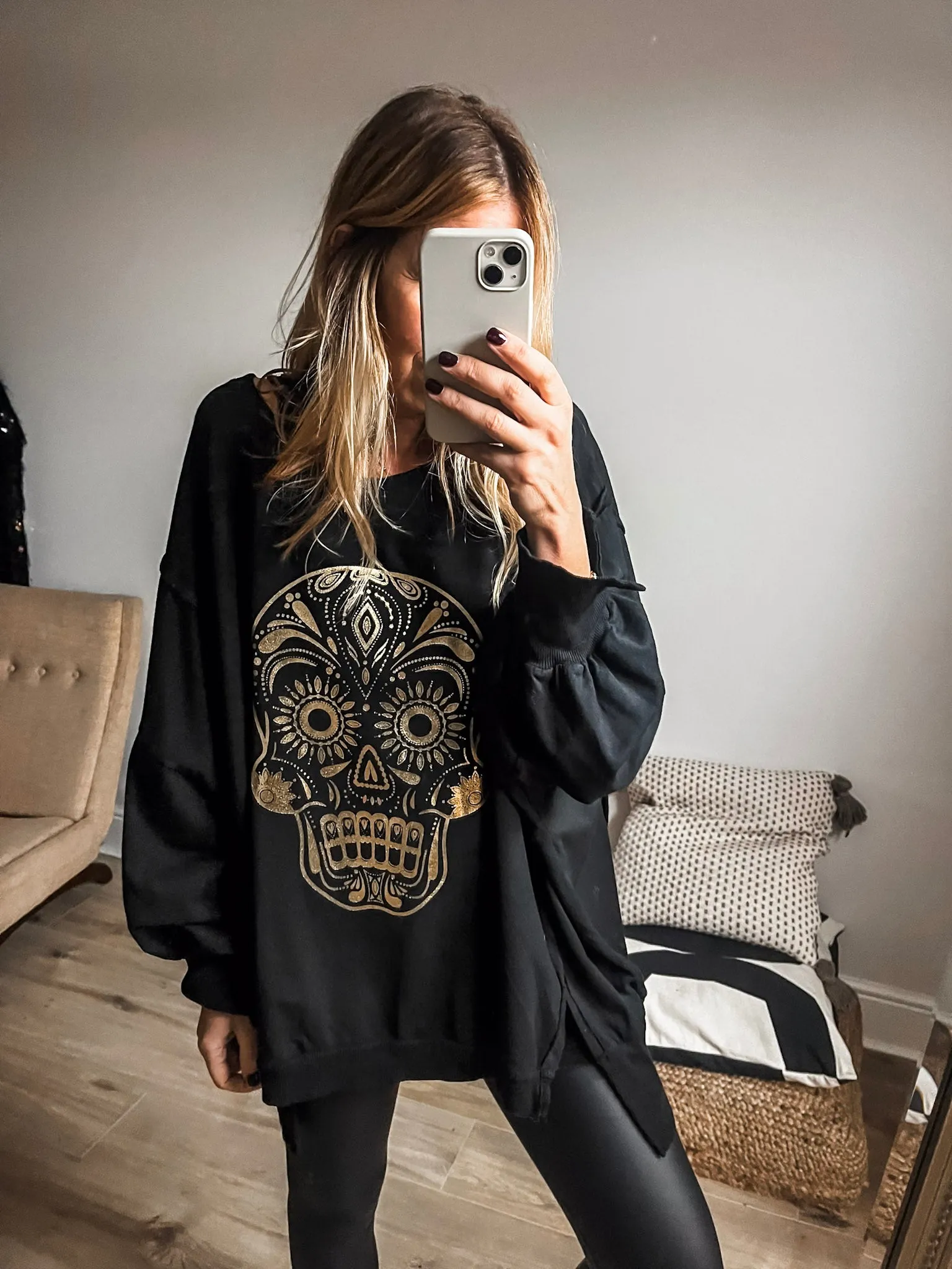 Skull Sweat Top