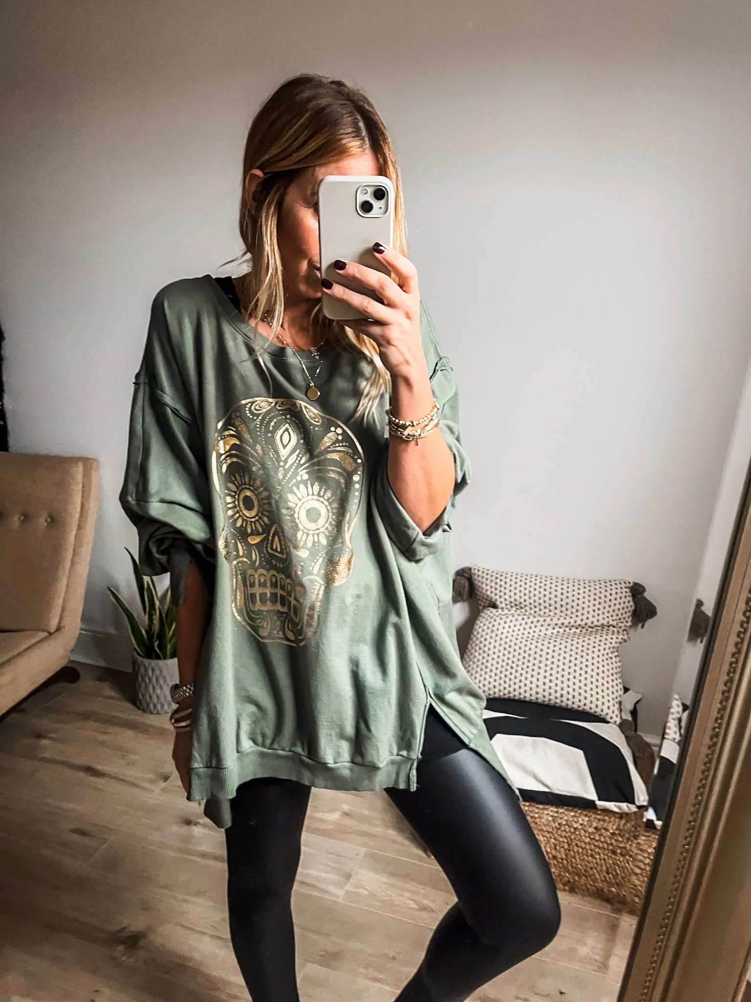 Skull Sweat Top