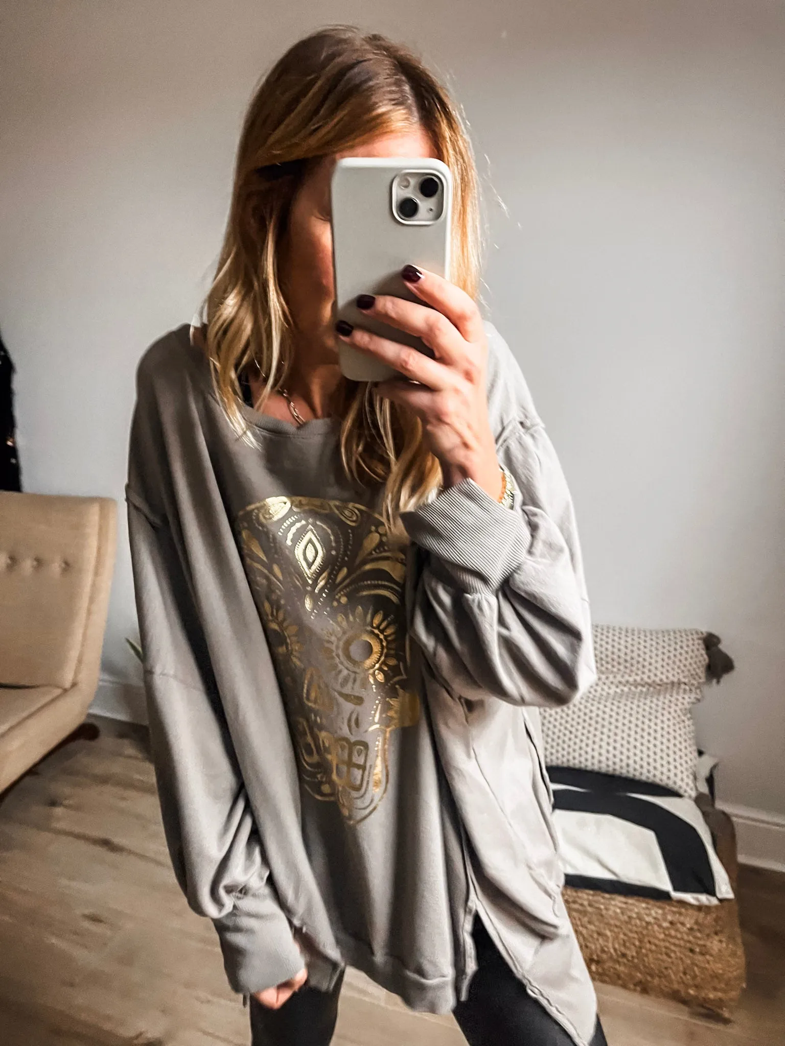 Skull Sweat Top