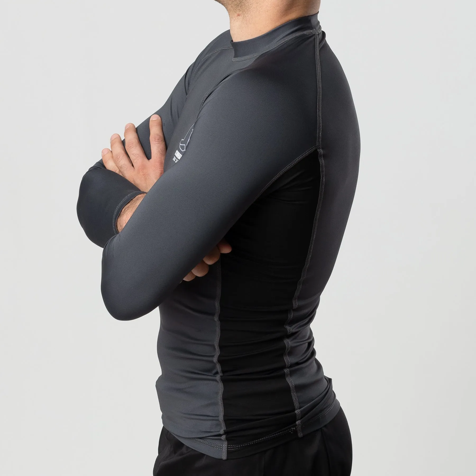 Standard Issue L/S Rash Guard 2-PACK (Black, Smoke Grey)