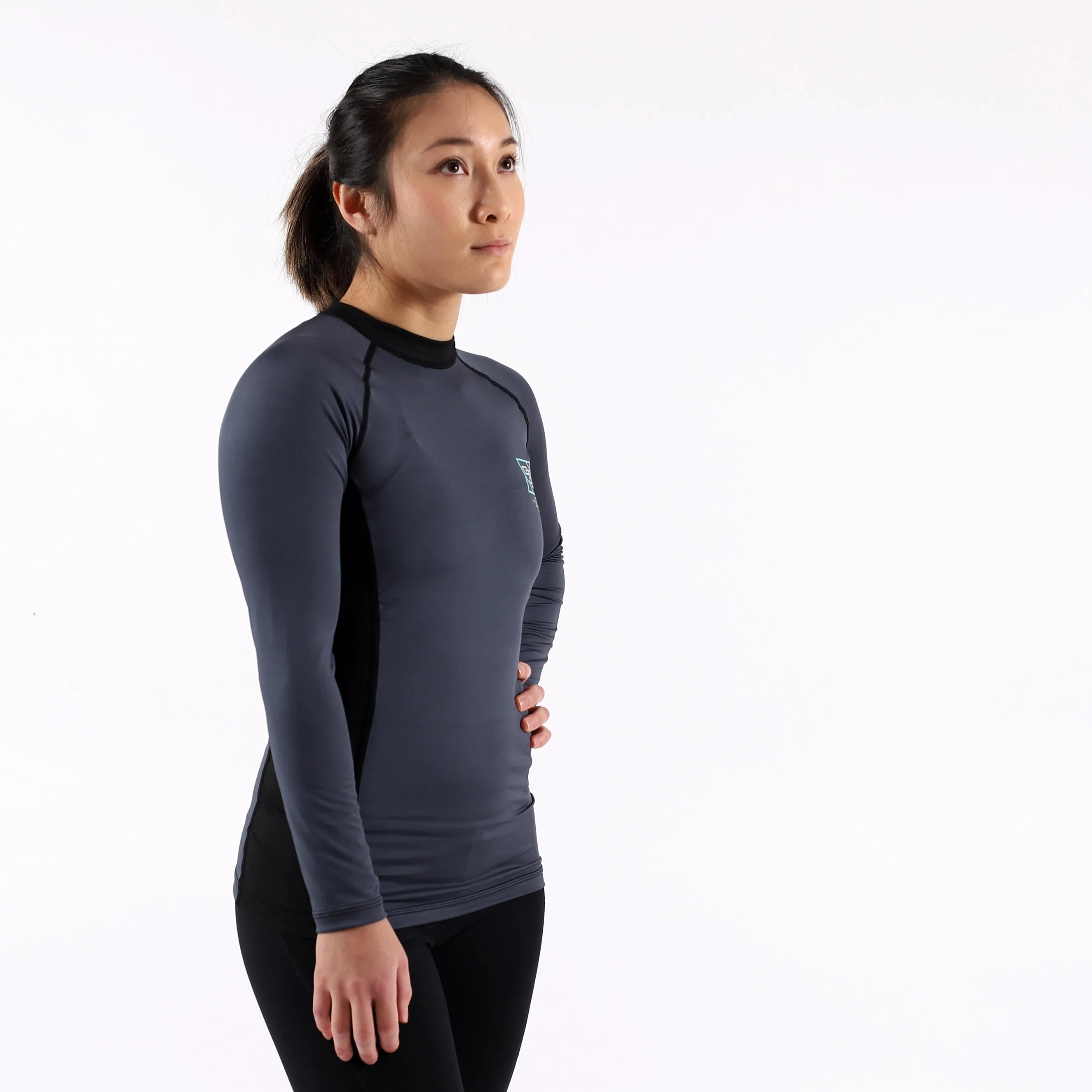 Standard Issue Women's LS Rash Guards 2-PACK (Sage Green, Slate Grey)