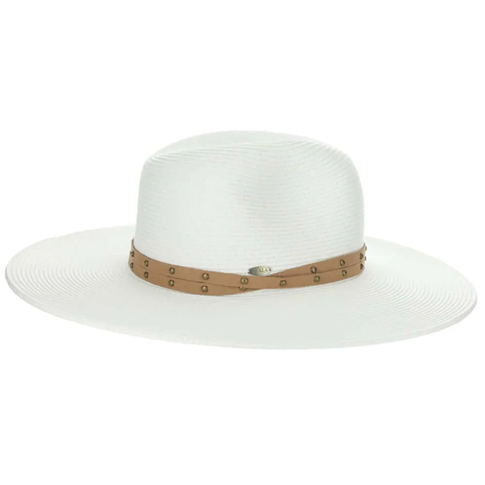 Studded Band Wide Brim Safari Hat  - Scala Hats
