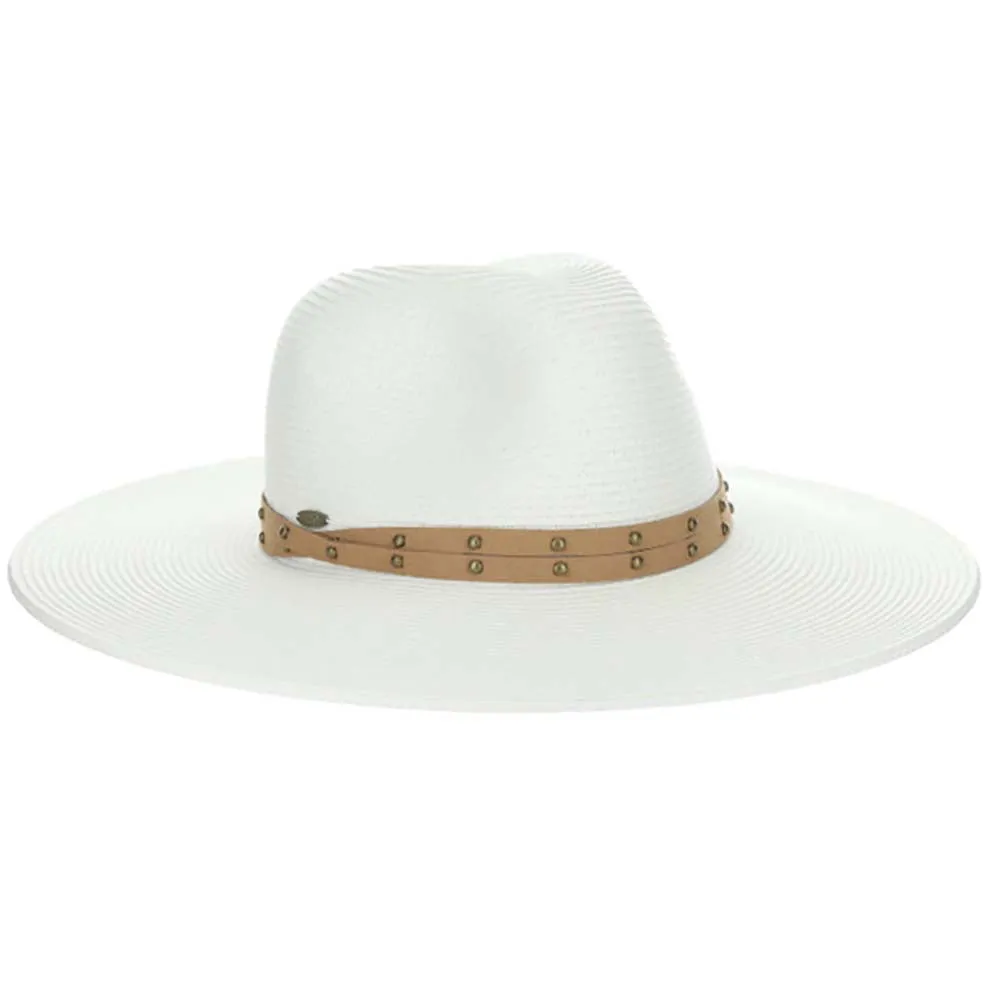 Studded Band Wide Brim Safari Hat  - Scala Hats