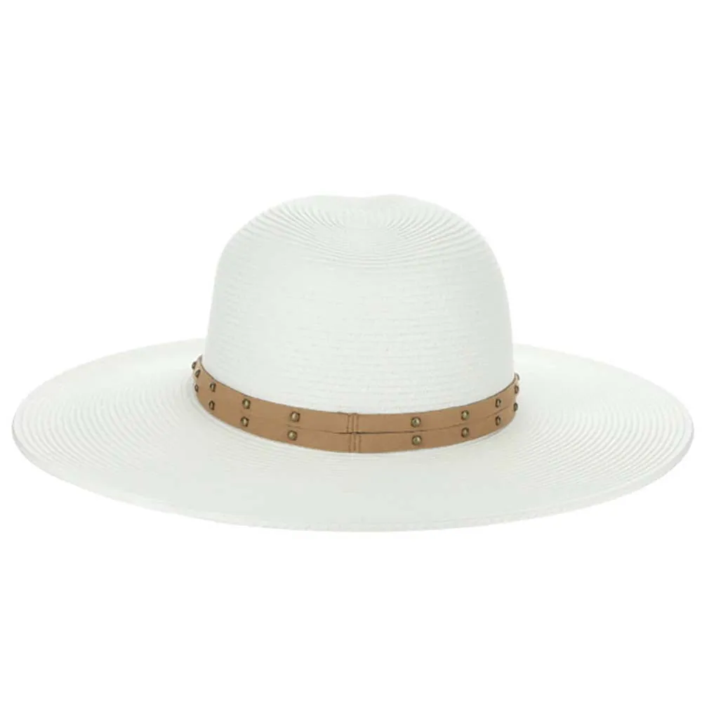 Studded Band Wide Brim Safari Hat  - Scala Hats