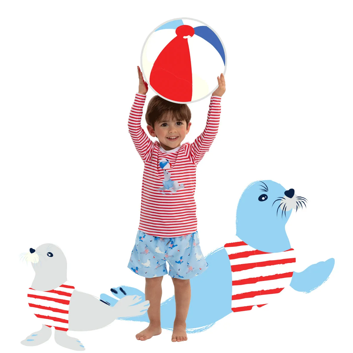 Sunuva Baby Boys Swim Short Baby Blue