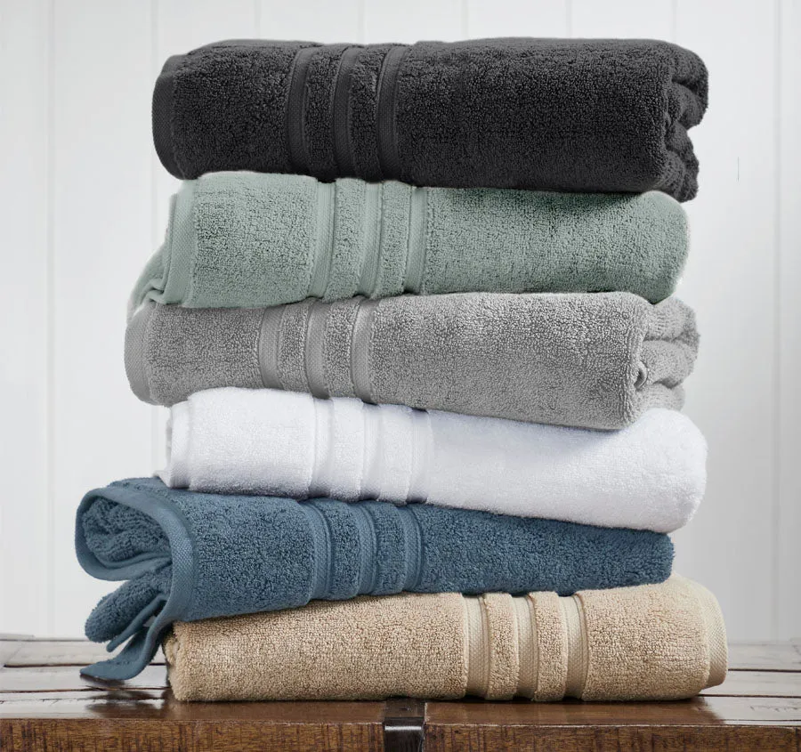Super Duet 6 Piece 575GSM Cotton Towel Set Silver