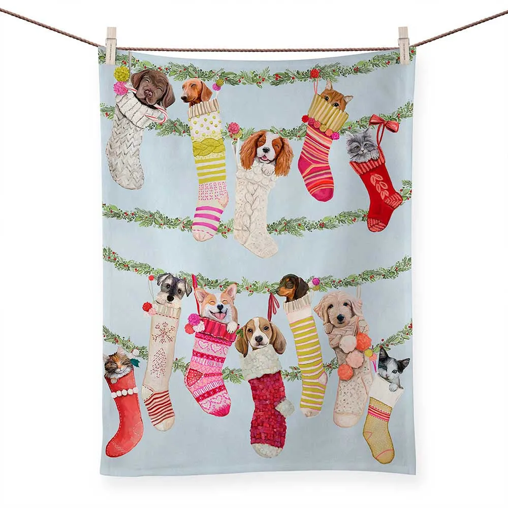 Sweet Stockings Tea Towel
