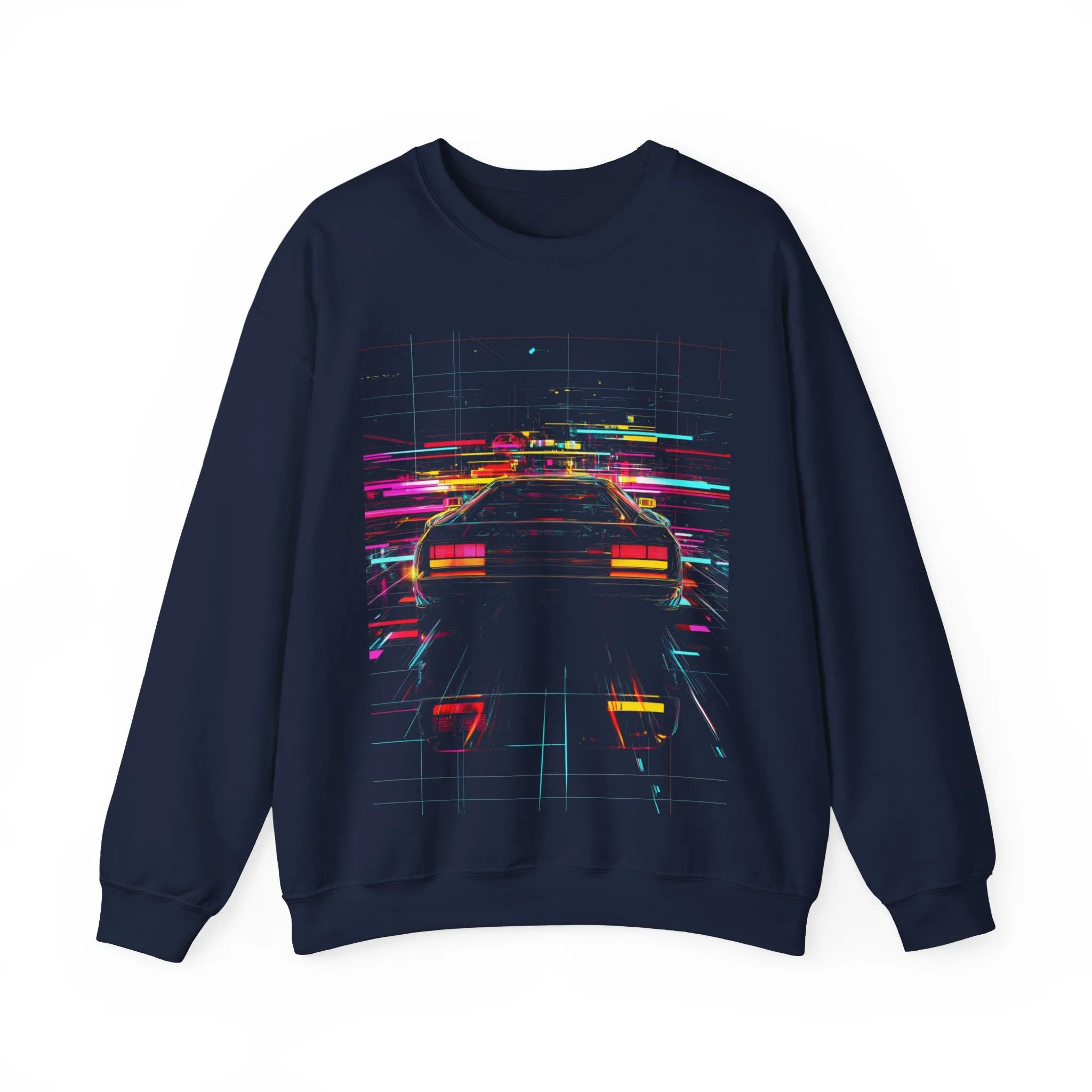 Synthwave Car Abstract Art Graphic Sweatshirt