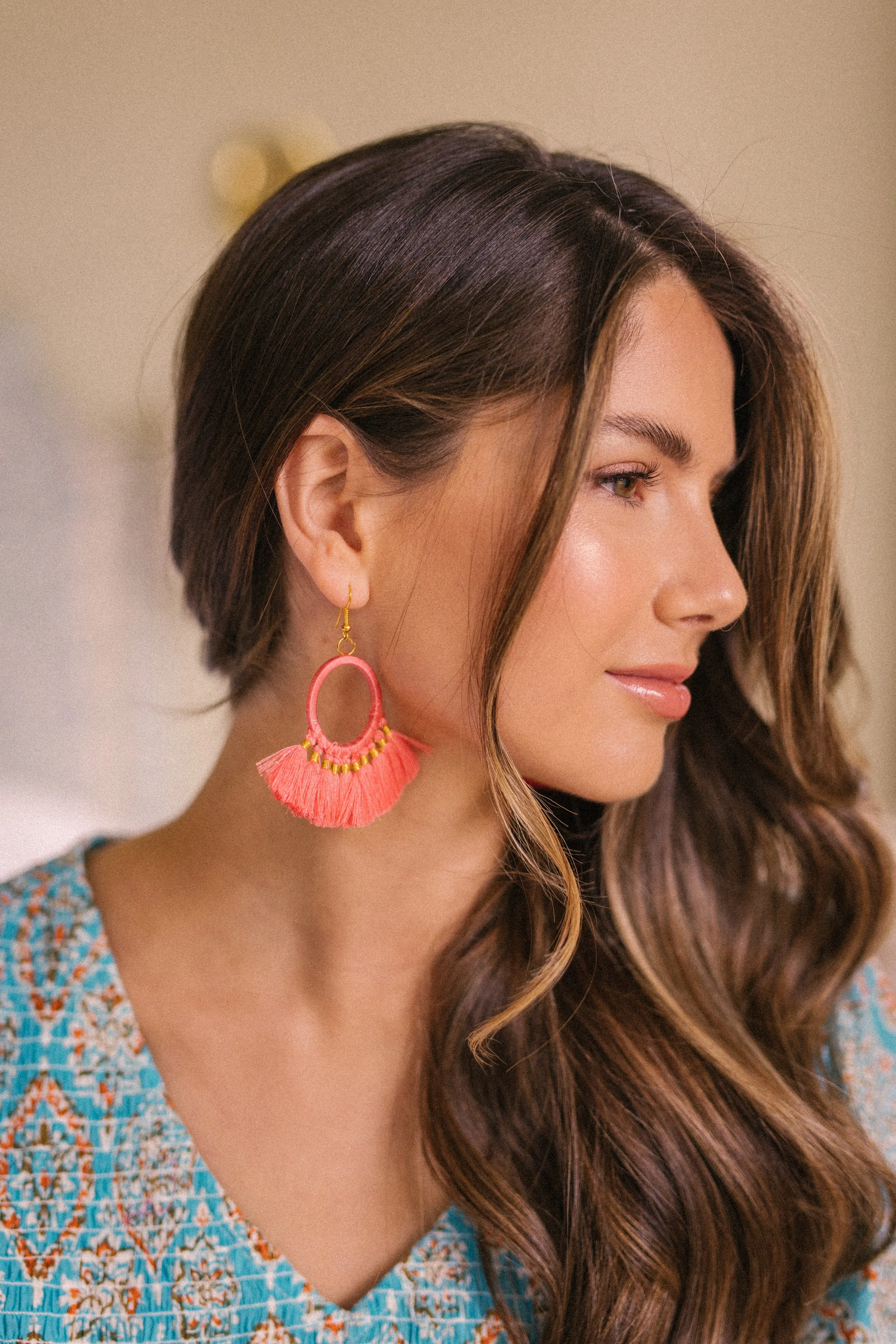 Tassel Earrings - Soft Pink (EAR 060)