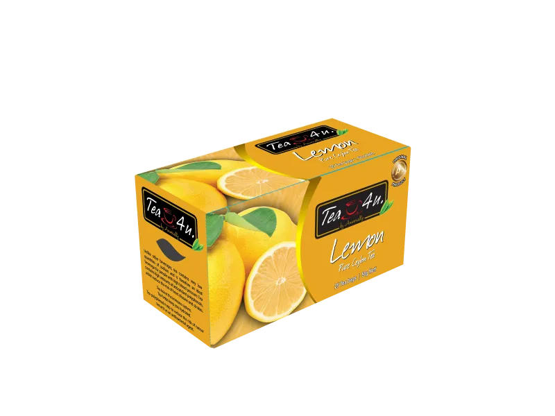 Tea4U Lemon Black Tea Bags - Original Ceylon Tea 25 Tea Bags