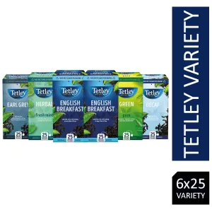 Tetley Envelope Variety Pack 6x25's