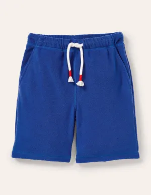 Towelling Sweatshorts-Blue Wave Rainbow