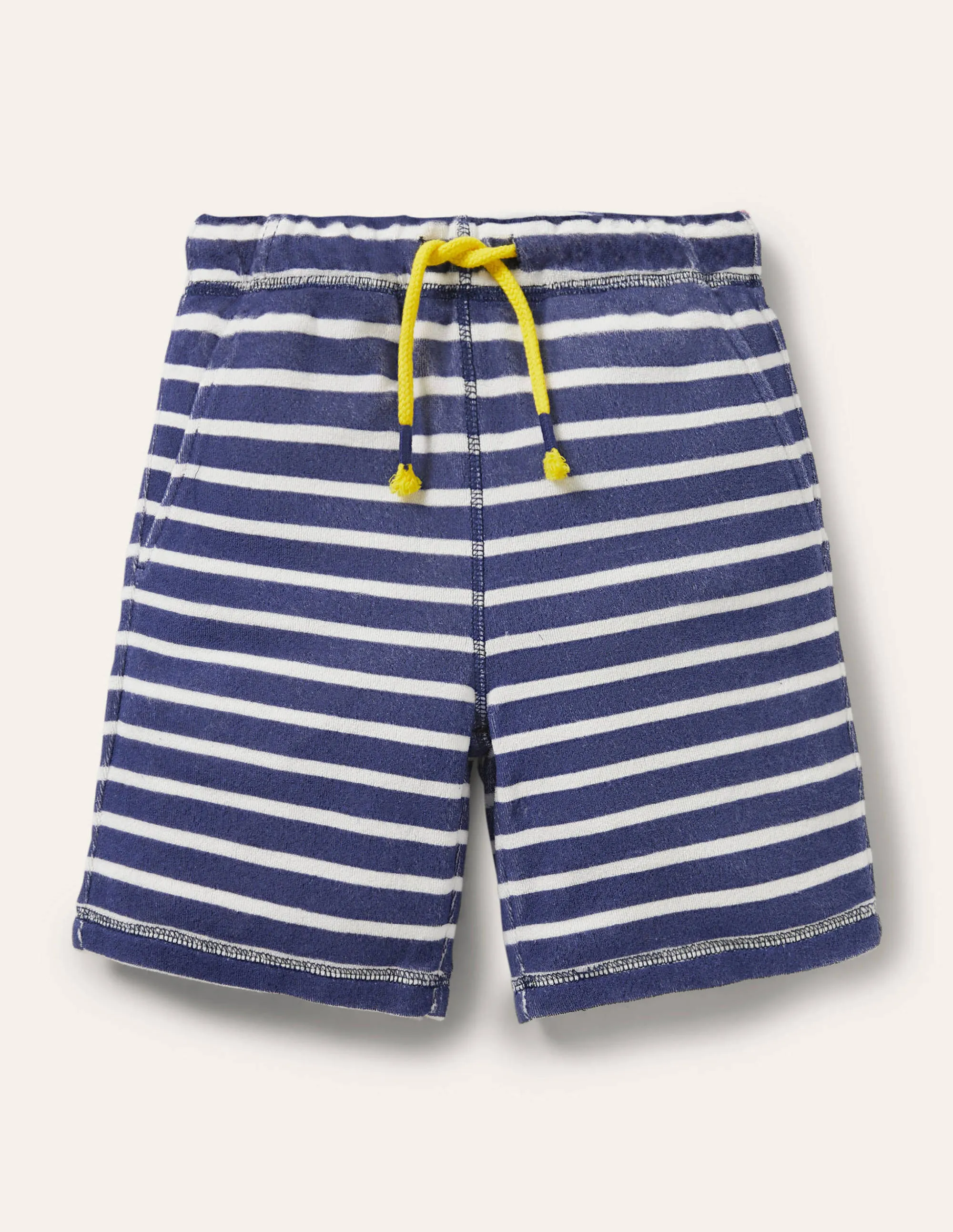 Towelling Sweatshorts-Starboard Blue/White