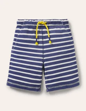 Towelling Sweatshorts-Starboard Blue/White