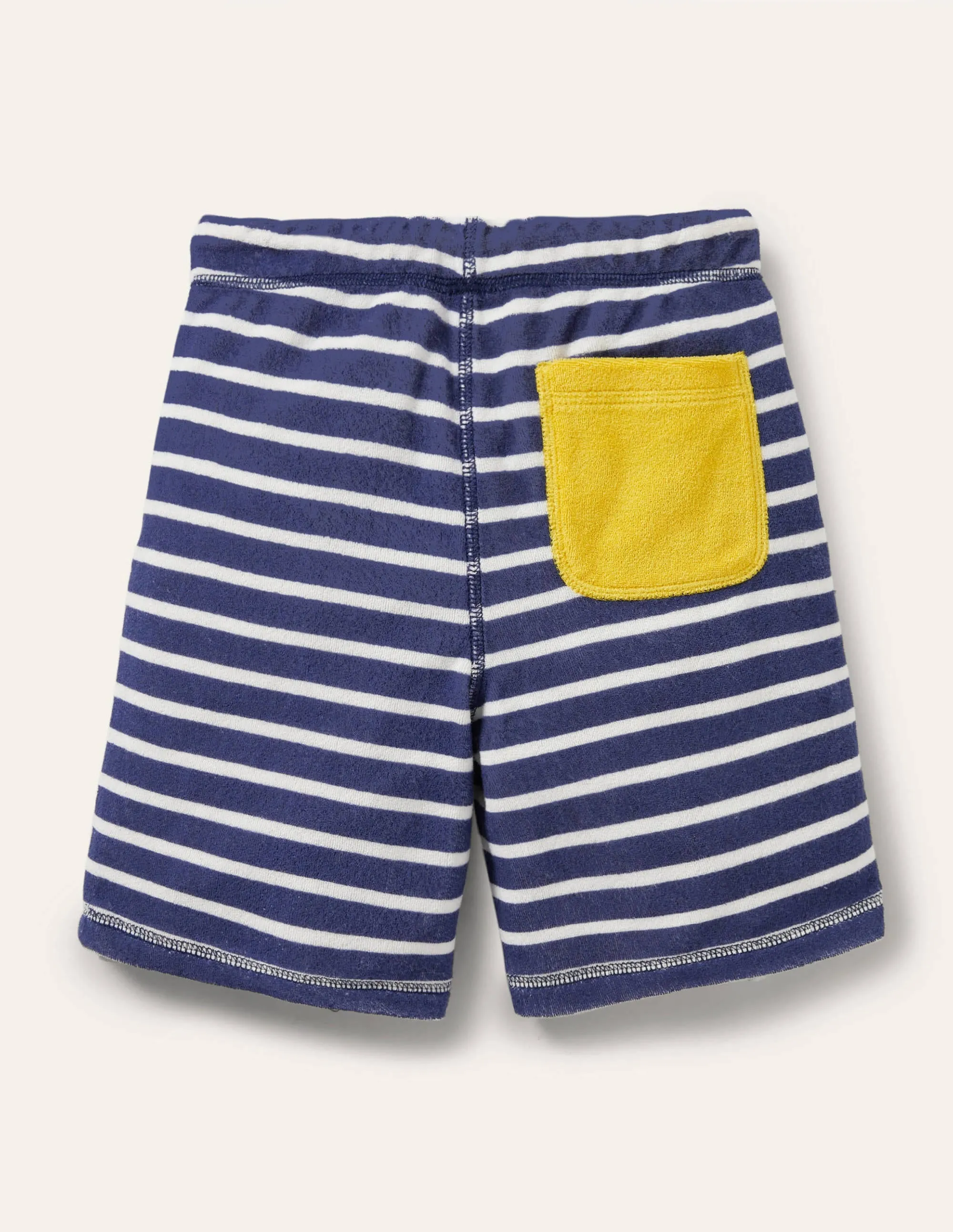 Towelling Sweatshorts-Starboard Blue/White