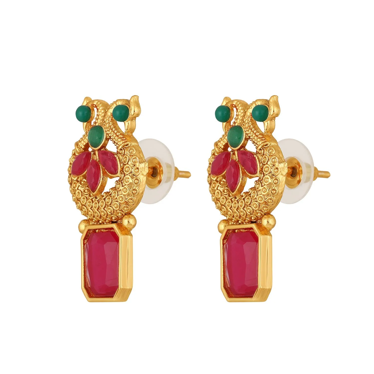 Traditional Multicolour Circular Shaped Chokar Necklace Set