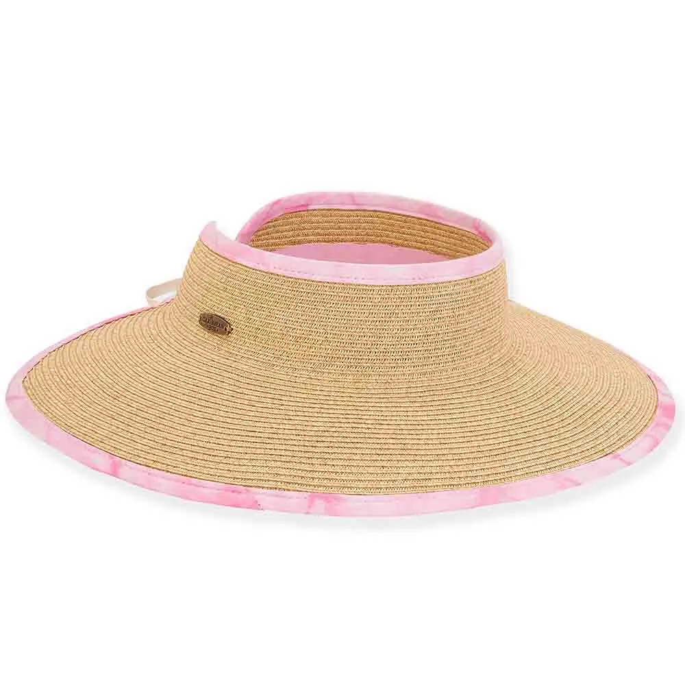 Tropical Trim Wrap Around Visor Hat - Sun 'N' Sand Hats