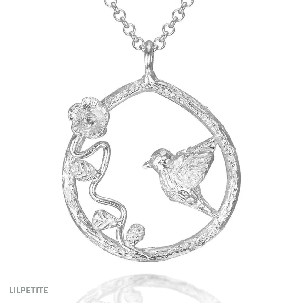 Twig Bird Necklace