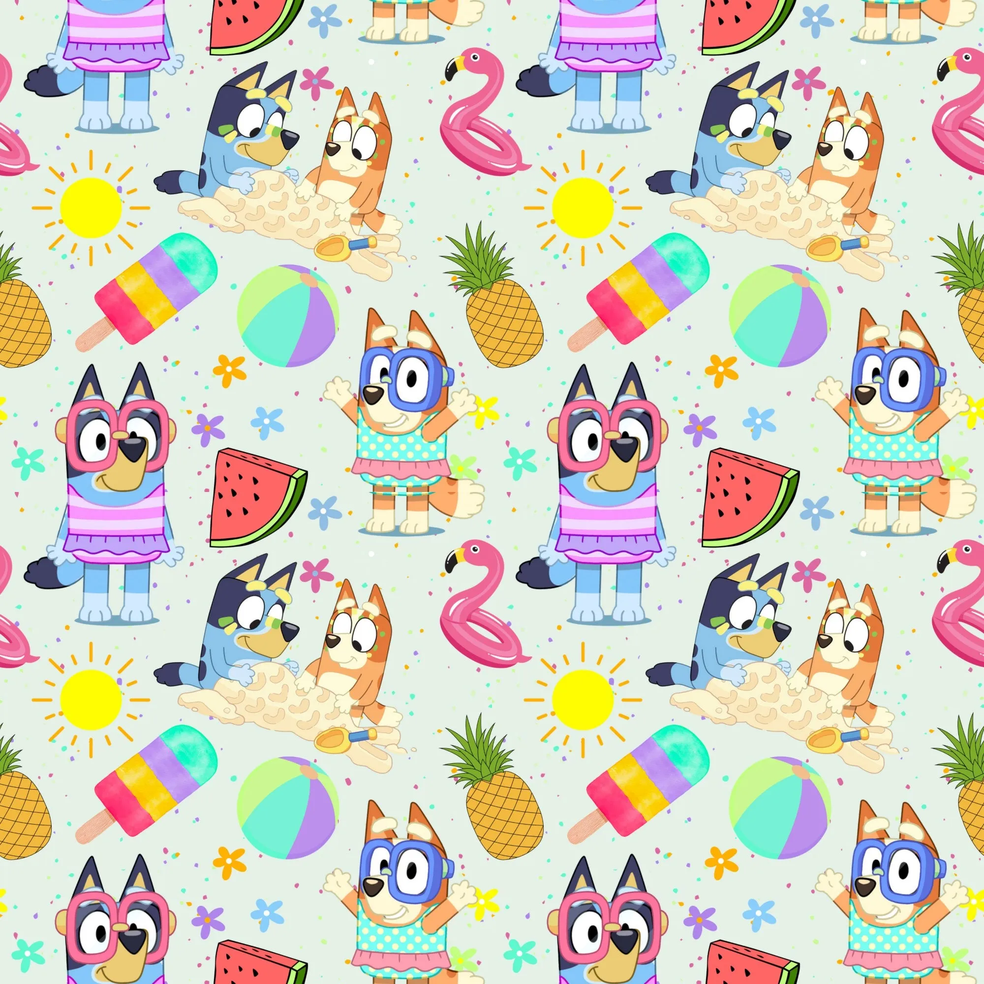 TWOMOODLES WASTE BAG COVER - BEACH BLUEY