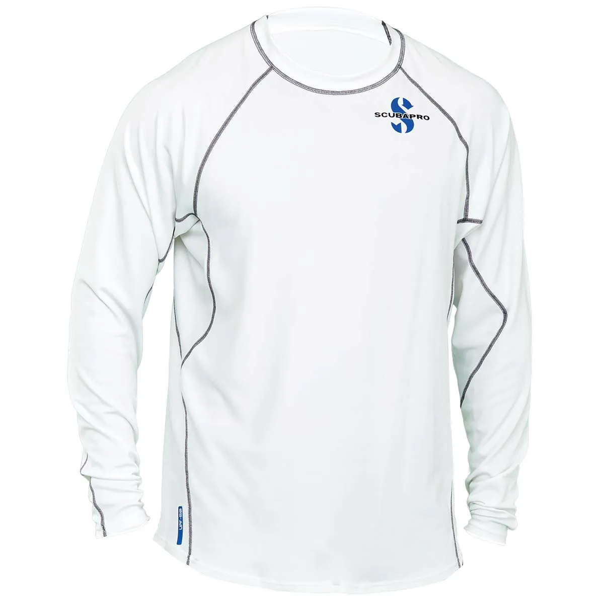 Used ScubaPro Men's UPF 50 Channel Flow Long Sleeve Rash Guard - Ice, Size XLG