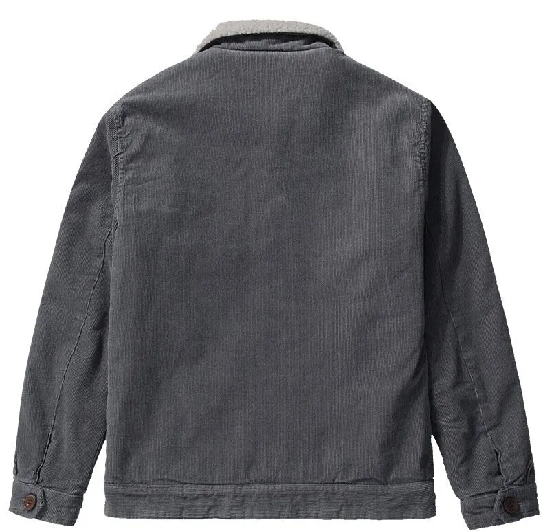 West Louis Turn Down Collar Warm Fleece Jacket